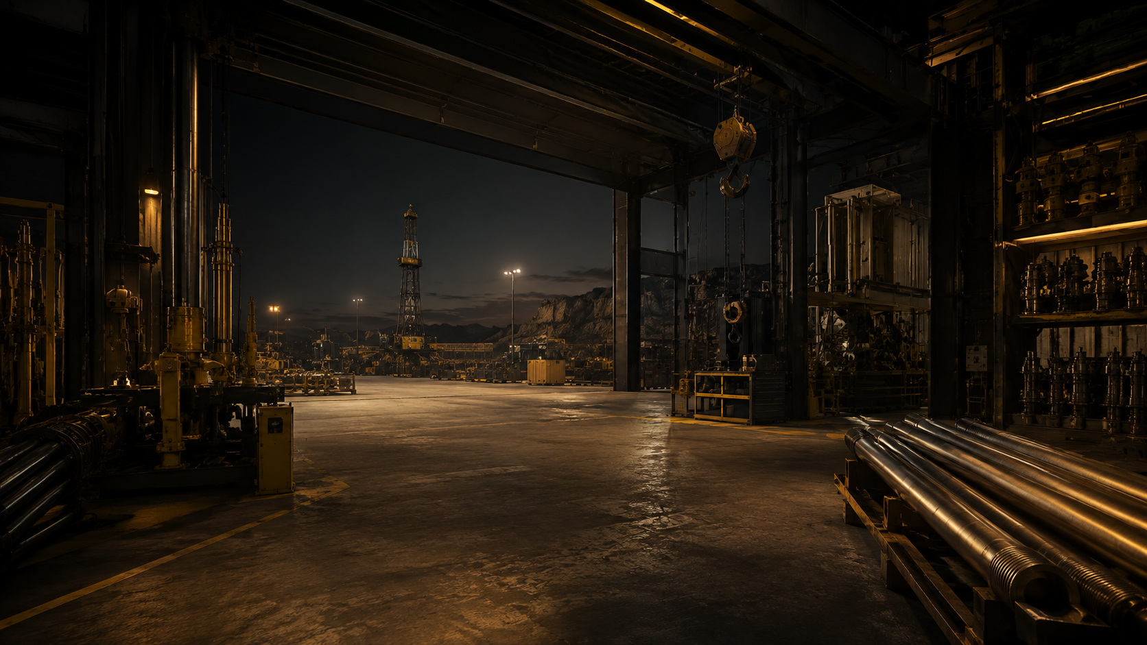 Workshop bay interior at the Nizwa facility